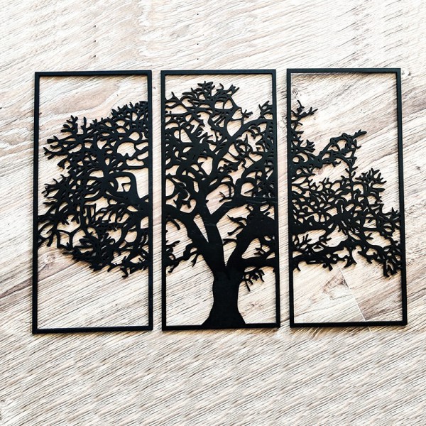 Lazeriu pjaustytas paveikslas "Medis"